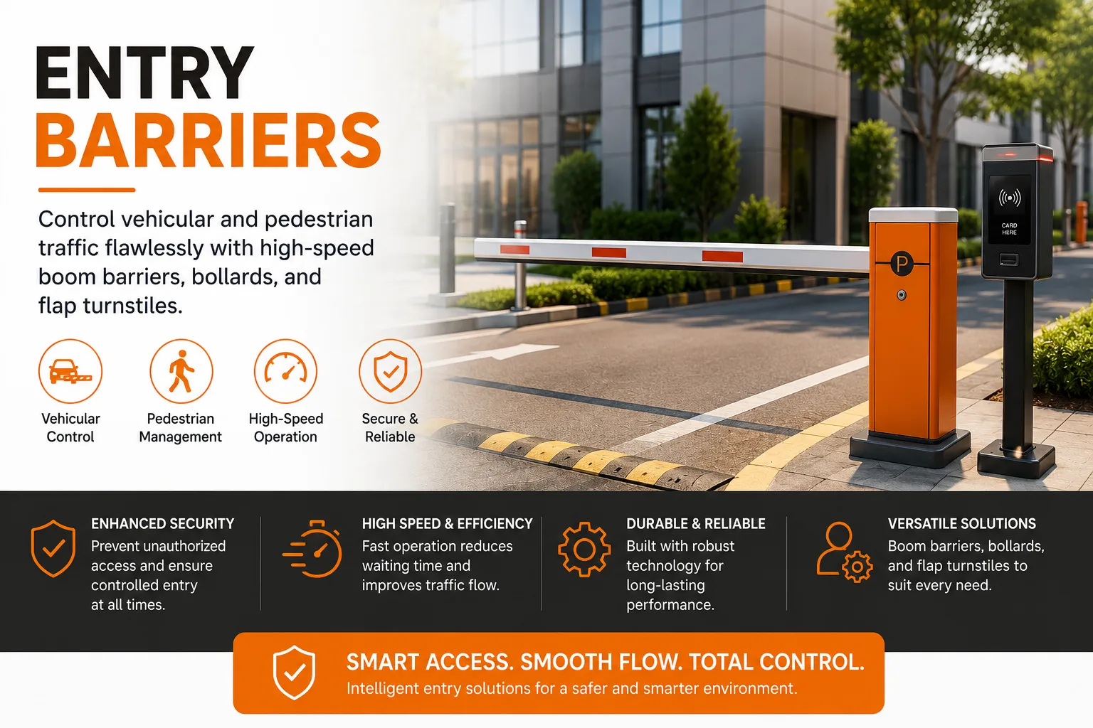 Automated Entry Boom Barriers